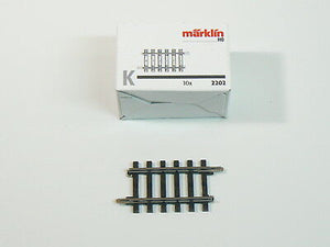 K-Gleis Gleise gerade Länge 1/4 45 mm 10 Stück, Märklin H0 2202 neu OVP