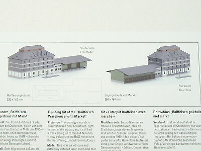 Märklin H0 72706, Bausatz Raiffeisen Lagerhaus + Markt, Lasercut-Modell, neu OVP