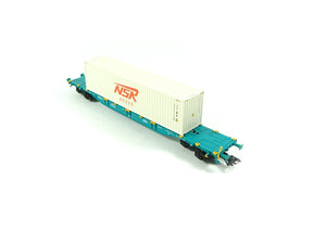 Container-Tragwagen Bauart Sgns, Märklin H0 47135 neu OVP