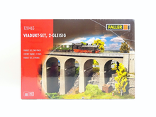 Laden Sie das Bild in den Galerie-Viewer, Modelleisenbahn Bausatz Viadukt-Set, 2-gleisig, Faller H0 120465 neu, OVP
