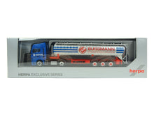 Laden Sie das Bild in den Galerie-Viewer, MAN TGX GX ADR Saugsilo-Sattelzug &quot;Bussmann&quot;, Herpa H0 950688 neu OVP
