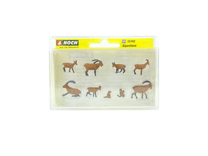Modellbau Figuren Alpentiere 9 Tiere, Noch H0 15742 neu, OVP