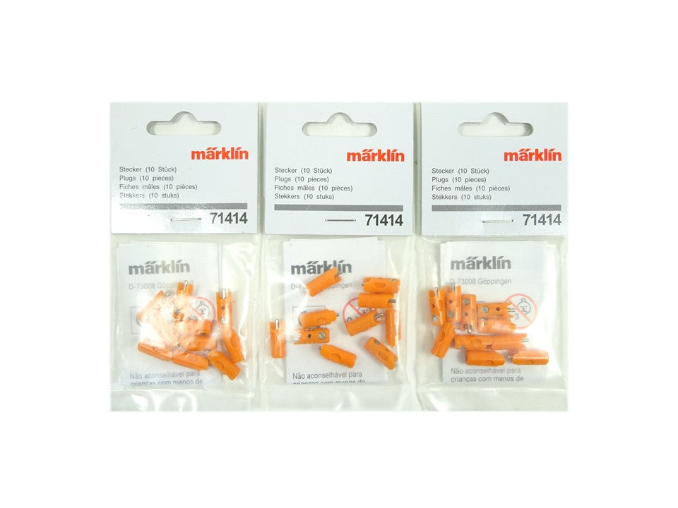 Modellbahn Stecker Set orange 30 Stück, Märklin 71414 neu, OVP