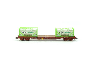 Güterwagen Containertragwagen Set SNCF, Minitrix N 15072 neu  OVP