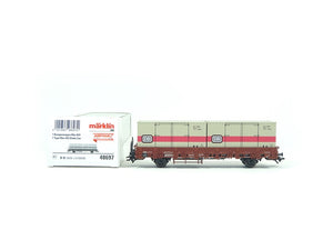 Märklin H0 48697, Rungenwagen m. Container, DB, Eurotrain, neu, OVP