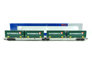 Container-Doppeltragwagen Duvenbeck DB AG, Roco H0 76635 neu OVP