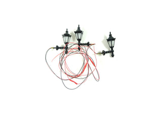 Modellbau LED-Wandleuchten, Sechskantlaterne mit Krone, 3 Stück, Faller H0 180111 neu