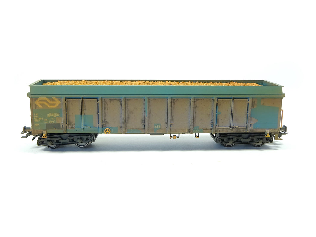 Hochbordwagen gealtert Holzhackschnitzeltransport NS, aus Märklin H0 47189 neu