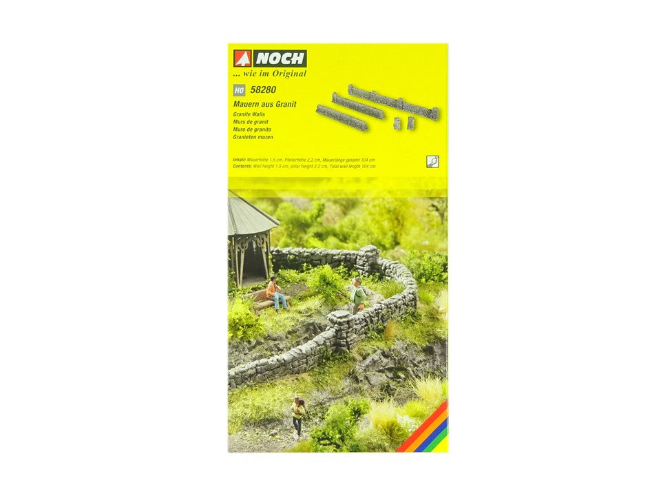 Modellbahn Zubehör Mauern aus Granit,  Noch H0 58280 neu, OVP