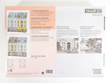 Laden Sie das Bild in den Galerie-Viewer, Modellbau Bausatz 2 Reihenhäuser Beethovenstraße, Faller H0 130702, neu
