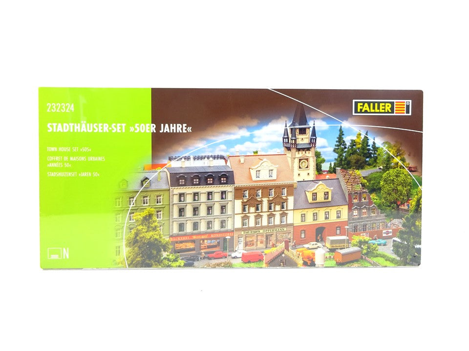 Faller N 232324, Stadthäuser - Set 50er Jahre, neu, OVP