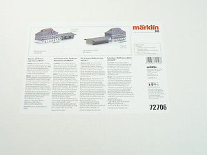 Märklin H0 72706, Bausatz Raiffeisen Lagerhaus + Markt, Lasercut-Modell, neu OVP