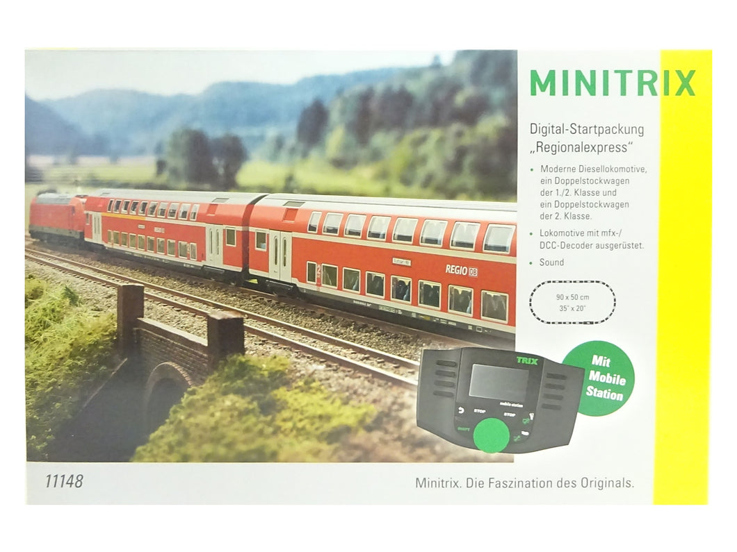 Digital Startpackung Regionalexpress DB, Minitrix N 11148 neu, OVP