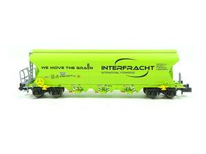 Getreidewagen Tagnpps 101m³ "INTERFRACHT" neongrün, NME N 214600 neu OVP