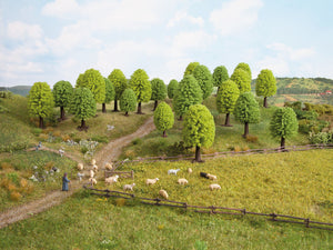 Modellbau Bäume Laubbäume 25 Stück, 5 - 9 cm hoch, Noch H0 26801 neu, OVP
