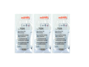 Märklin H0 7504, 3 x Anschluss für Mittelleiter, neu, OVP