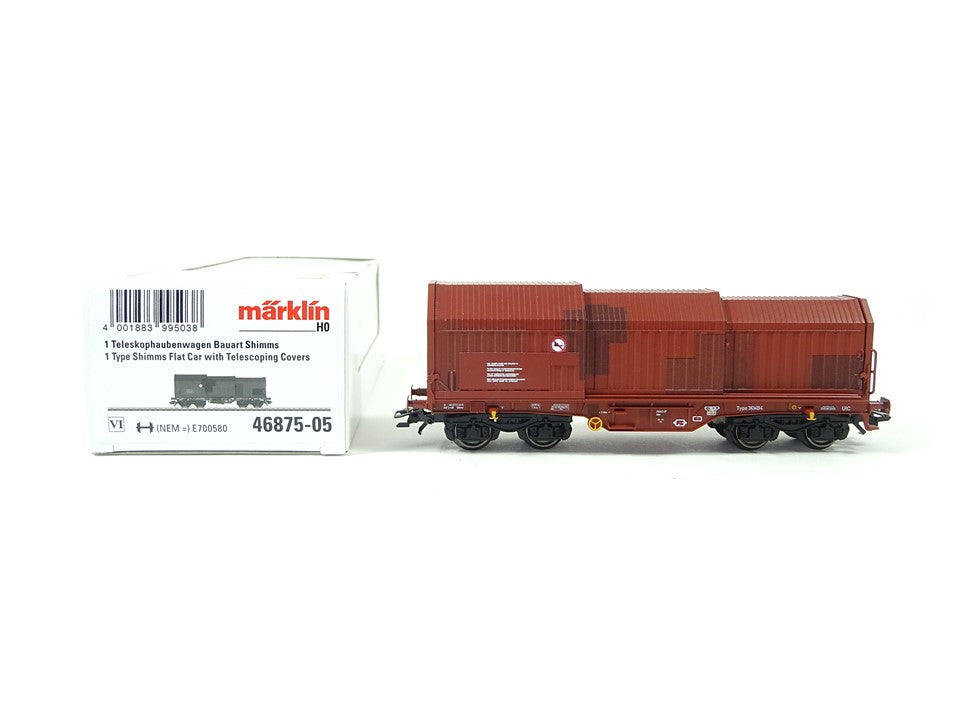 Güterwagen Teleskophaubenwagen, SNCB, Märklin H0 46875 - 05 neu, OVP