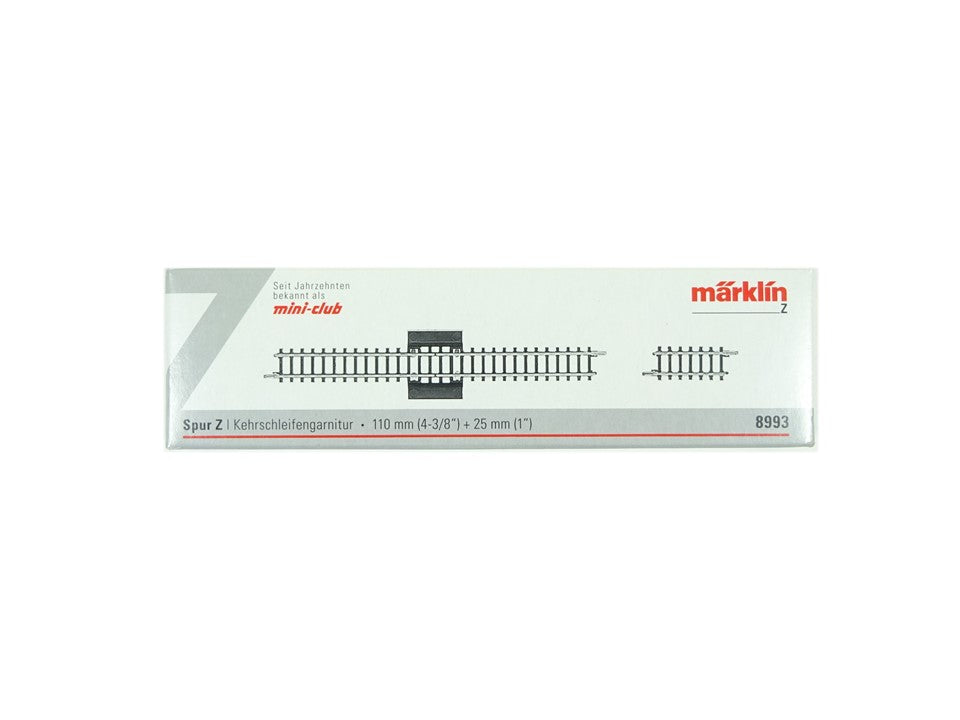 Z Gleis Kehrschleifengarnitur, Märklin Z 8993 neu, OVP