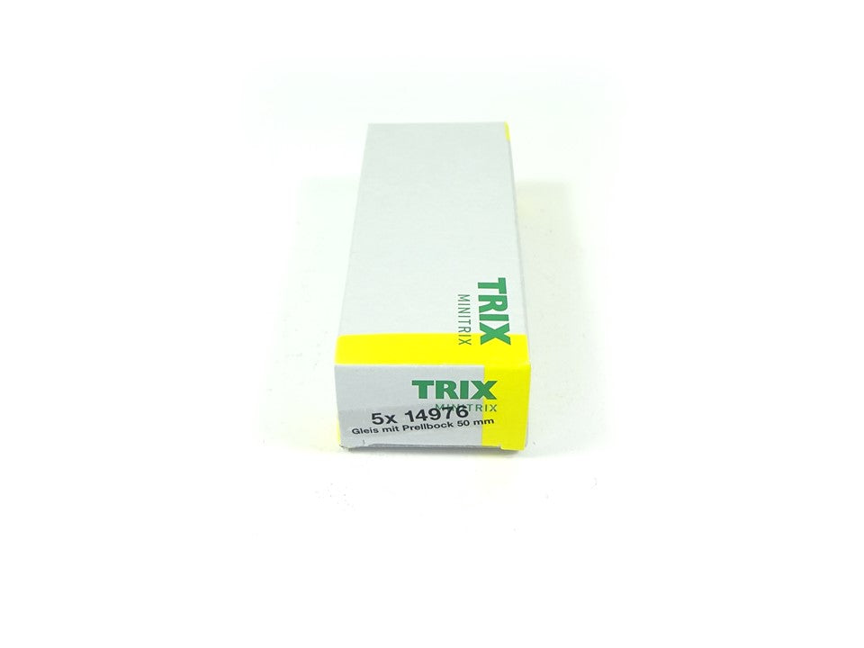 Minitrix N 14976, 5 x Gleis mit Prellbock, 50 mm,neu, OVP
