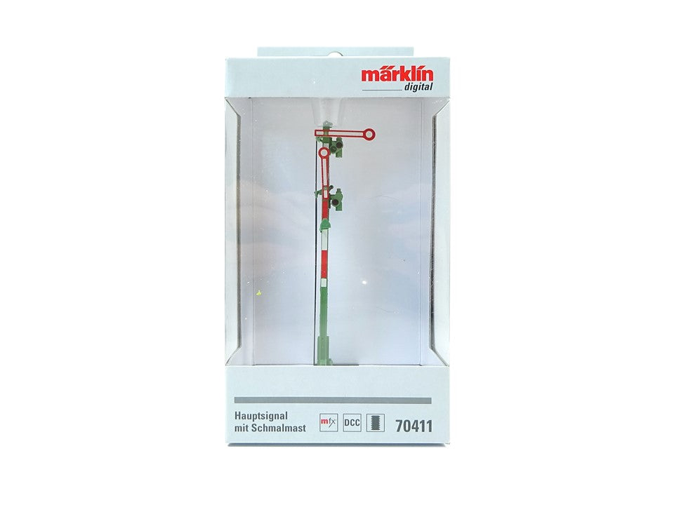 Märklin H0 70411, Hauptsignal m. Schmalmast, mfx, DCC, neu, OVP