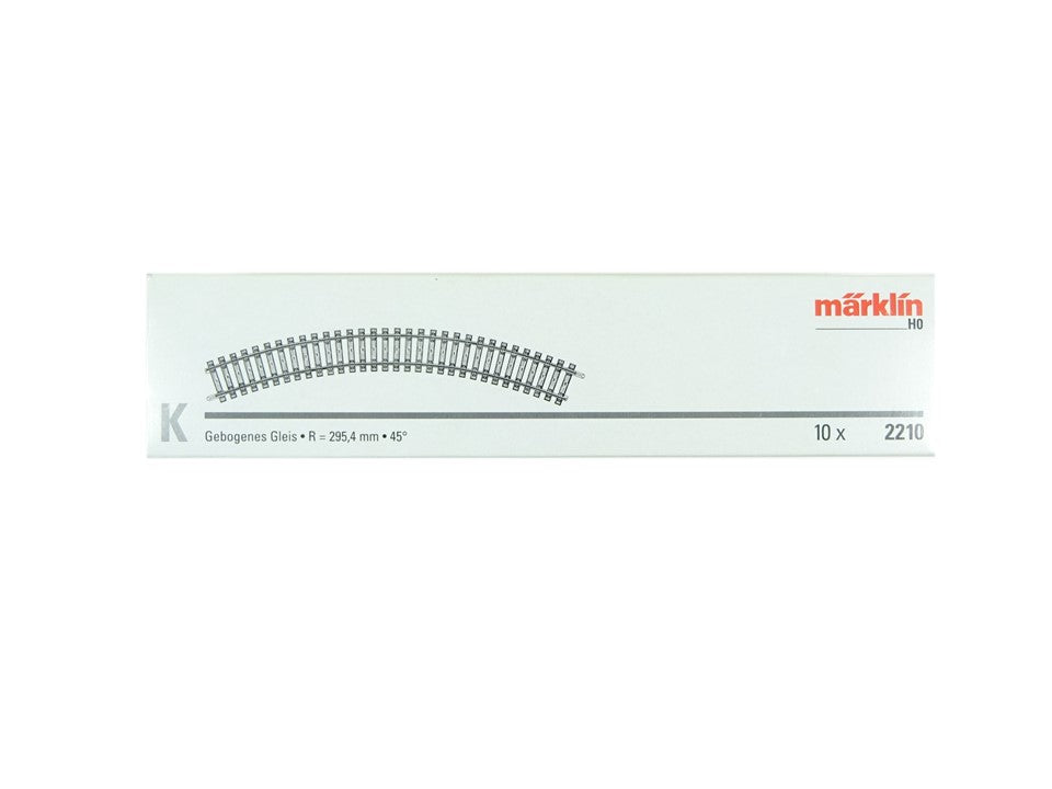 Märklin H0 2210, K-Gleis, 10 x gebogenes Gleis, neu, OVP