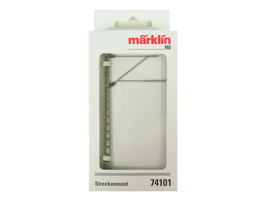 Modellbahn Oberleitung Streckenmast 5 St., Märklin H0 74101 neu OVP
