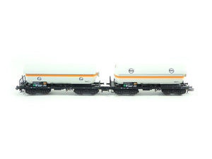 Wagen-Set Druckgas-Kesselwagen MHI, Minitrix N 15538 neu OVP