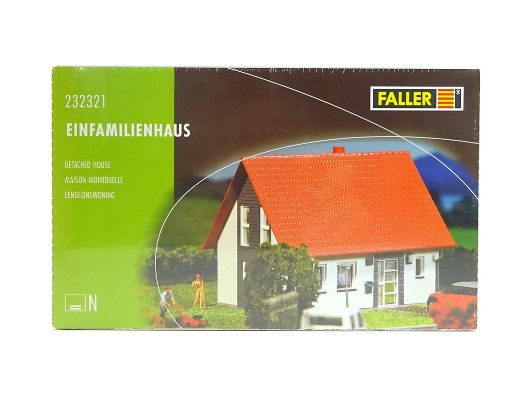 Modellbau Modellbahn Einfamilienhaus grau, Faller N 232321 neu OVP