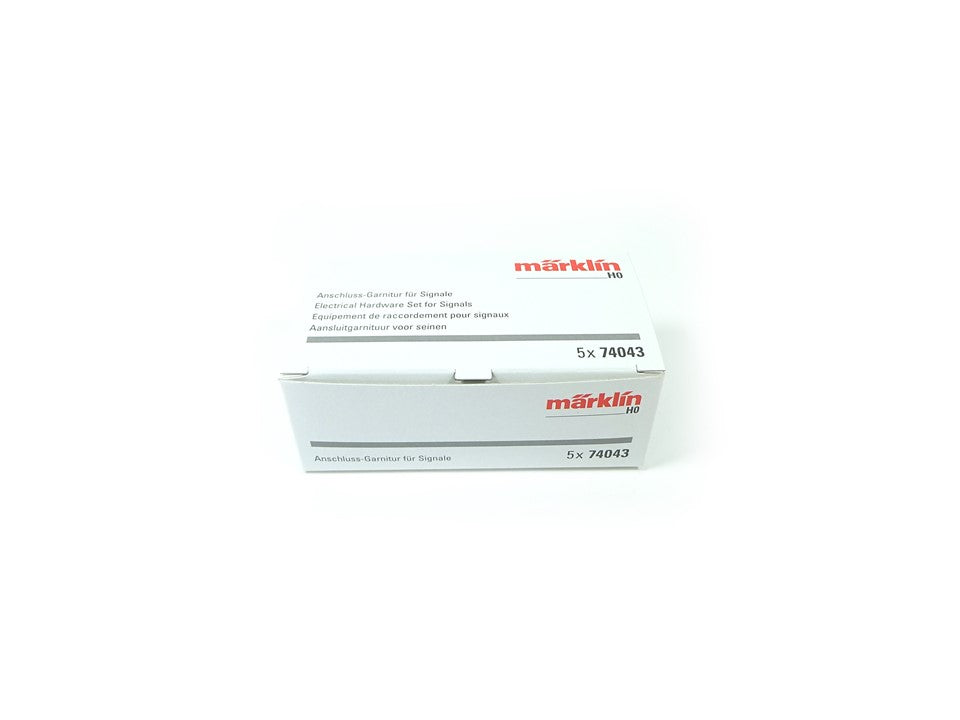 C-Gleis Anschlusskabel für Signale x 5, Anschluss-Garnitur Märklin H0 74043 neu, OVP