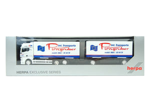 MAN TGX GX Wechselkoffer-Hängerzug Pirngruber, Herpa H0 945677