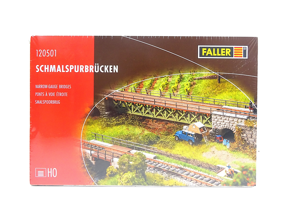 Modellbahn Bausatz Schmalspurbrücken, Faller H0 120501 neu, OVP