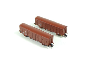 Set Güterwagen gedeckt DB AG 2 tlg, Fleischmann N 826213 neu OVP