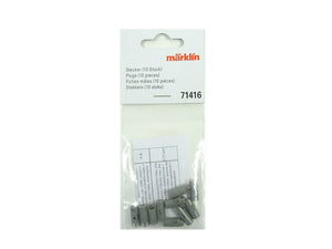 Modellbahn Stecker grau 10 Sück, Märklin 71416, neu, OVP