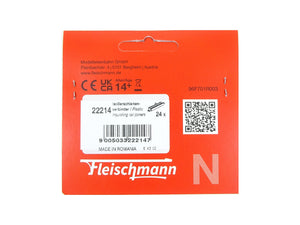 Fleischmann N 22214, Isolierschienenverbinder 24 Stück, neu, OVP