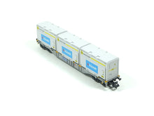 Laden Sie das Bild in den Galerie-Viewer, Güterwagen Containertragwagen SBB Cargo Minitrix N 18405 neu
