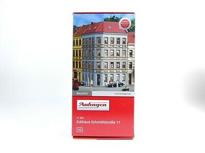 Modellbahn Bausatz Eckhaus Schmidtstraße 11, Auhagen 11391 H0 neu, OVP