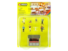 Laden Sie das Bild in den Galerie-Viewer, Modellbahn Figuren Set, Auf dem Weihnachtsmarkt, Noch H0 12026 neu OVP
