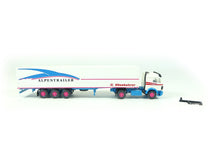 Laden Sie das Bild in den Galerie-Viewer, MB SK 1748 Pritschensattelzug Alpentrailer Kässbohrer, Wiking 510-01
