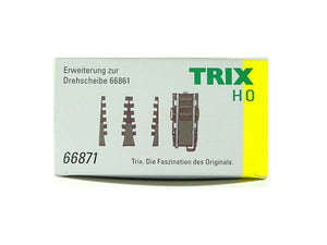 C Gleis Erweiterung zur Drehscheibe 66861, Trix H0 66871 neu OVP