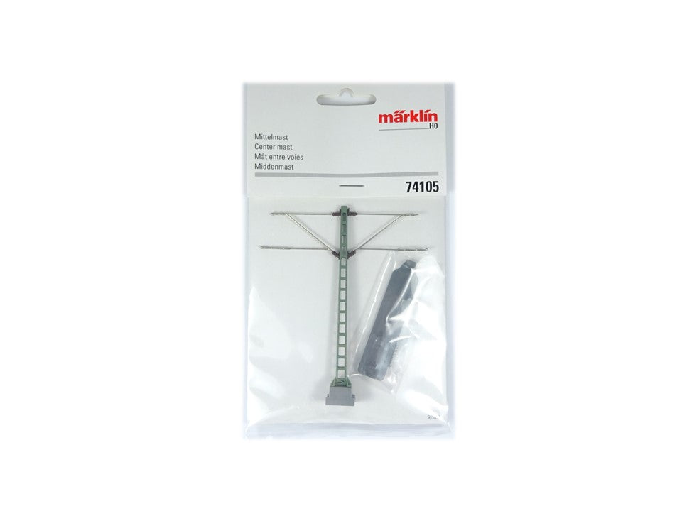 Oberleitung Mast Mittelmast, 1 Stück, Märklin H0 74105 neu, OVP