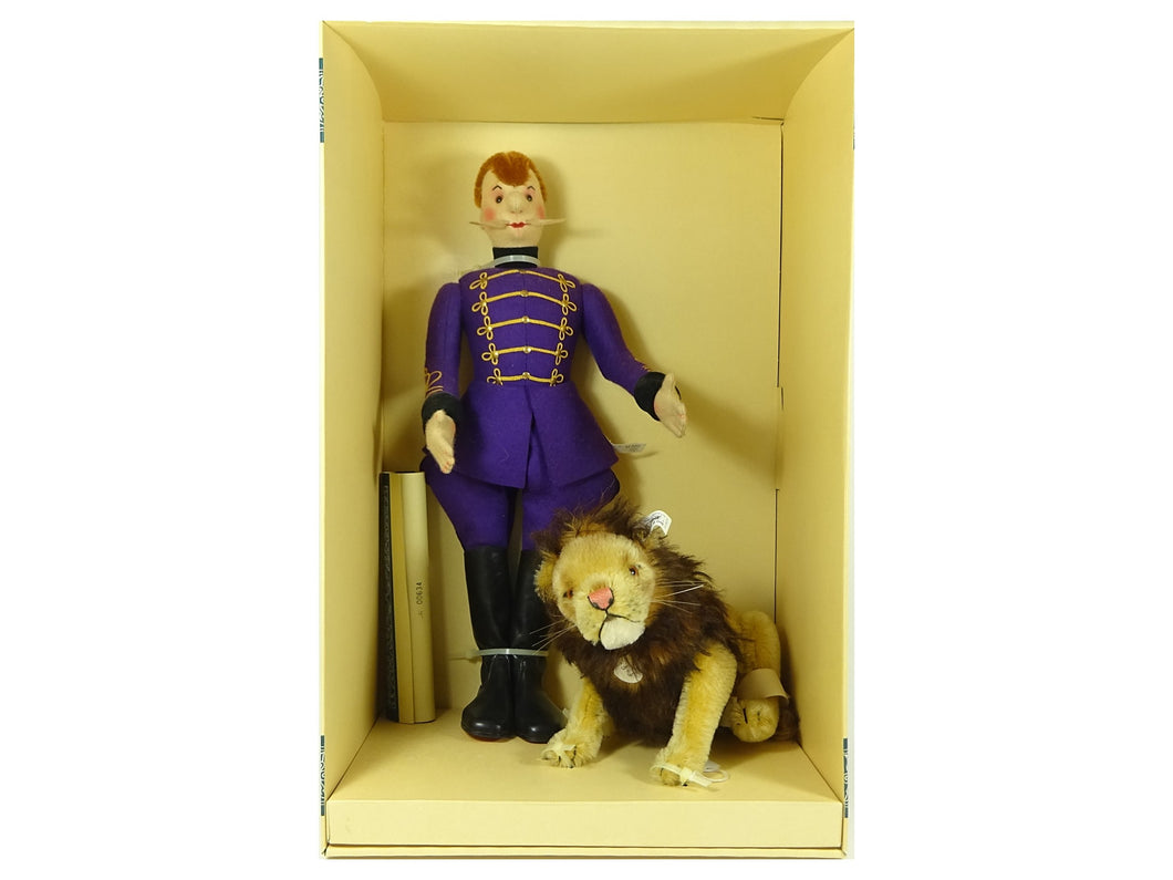 Steiff Replika Filzpuppe Dompteur mit Löwe 1911 Sammlerstück 412073 OVP