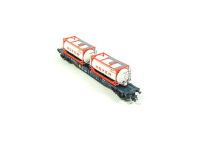 Fleischmann N 825216, Containertragwagen mit 2 Tankcontainern, CEMAT, neu, OVP