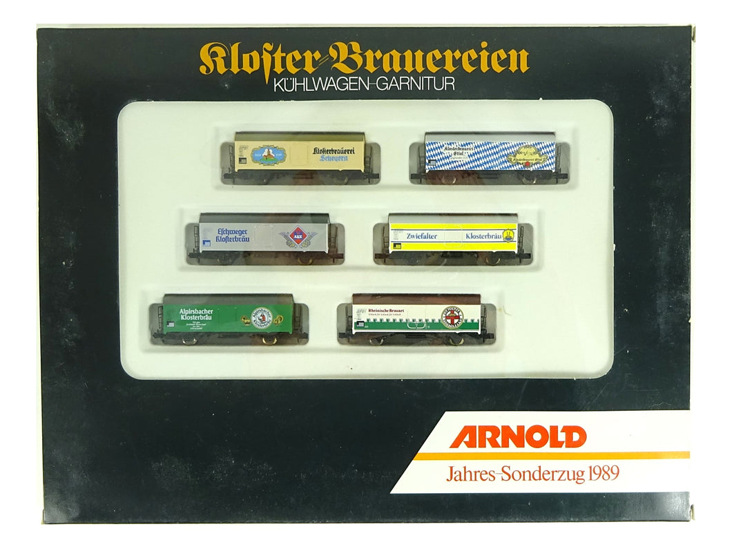 Güterwagen-Set Jahres-Sonderzug 1989 Kloster-Brauereien, Arnold N 0165 OVP