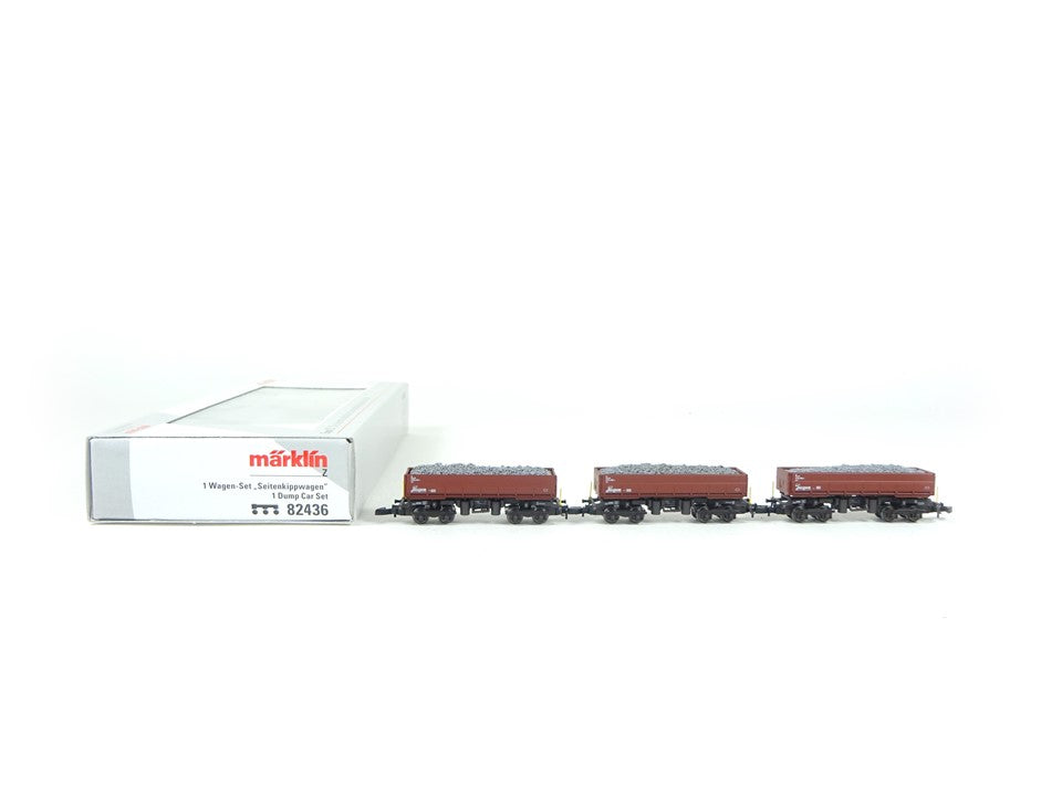 Güterwagen Set Seitenkippwagen, mhi, Märklin Z  82436 neu, OVP