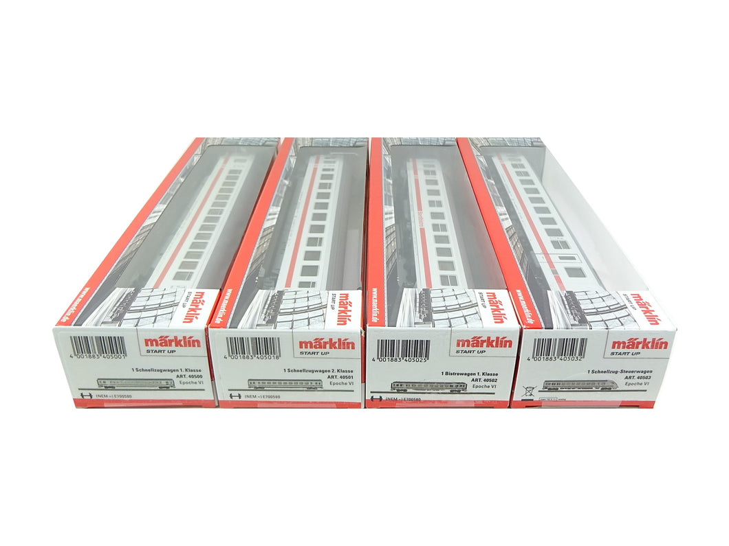 Schnellzugwagen IC Set DB AG, Märklin H0 40500/01/02/03 neu, OVP
