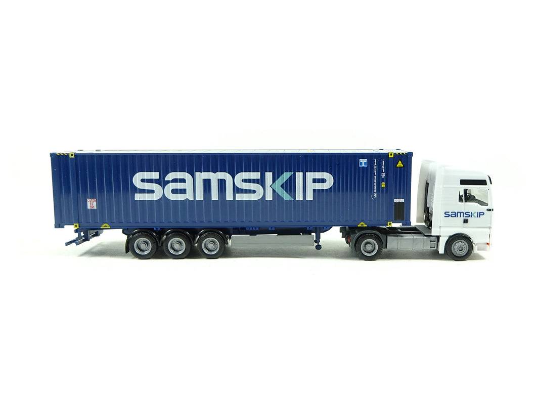 Herpa H0 Modellauto MAN TGX XXL Container-Sattelzug Samskip 065894 OVP