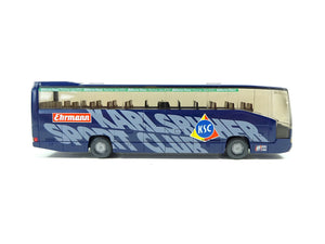 Modellbahn Modellauto MB O Reisebus Karlsruher SC, Wiking H0 714 10 40