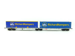 Güterwagen Containertragwagen Typ Sggmrss R.Kempers, ACME H0 40381 neu OVP