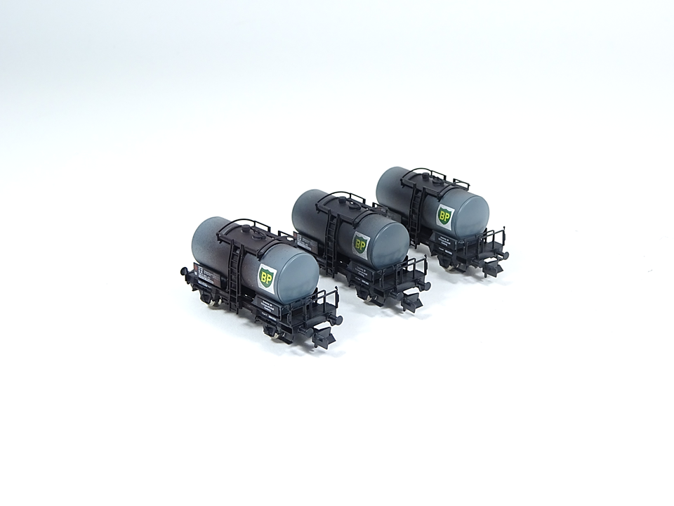 Fleischmann N 841201, 3-teiliges Kesselwagen Set 