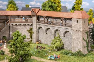 Modellbahn Bausatz Altstadtmauer-Set Wehrtürme, Faller H0 130693 neu OVP